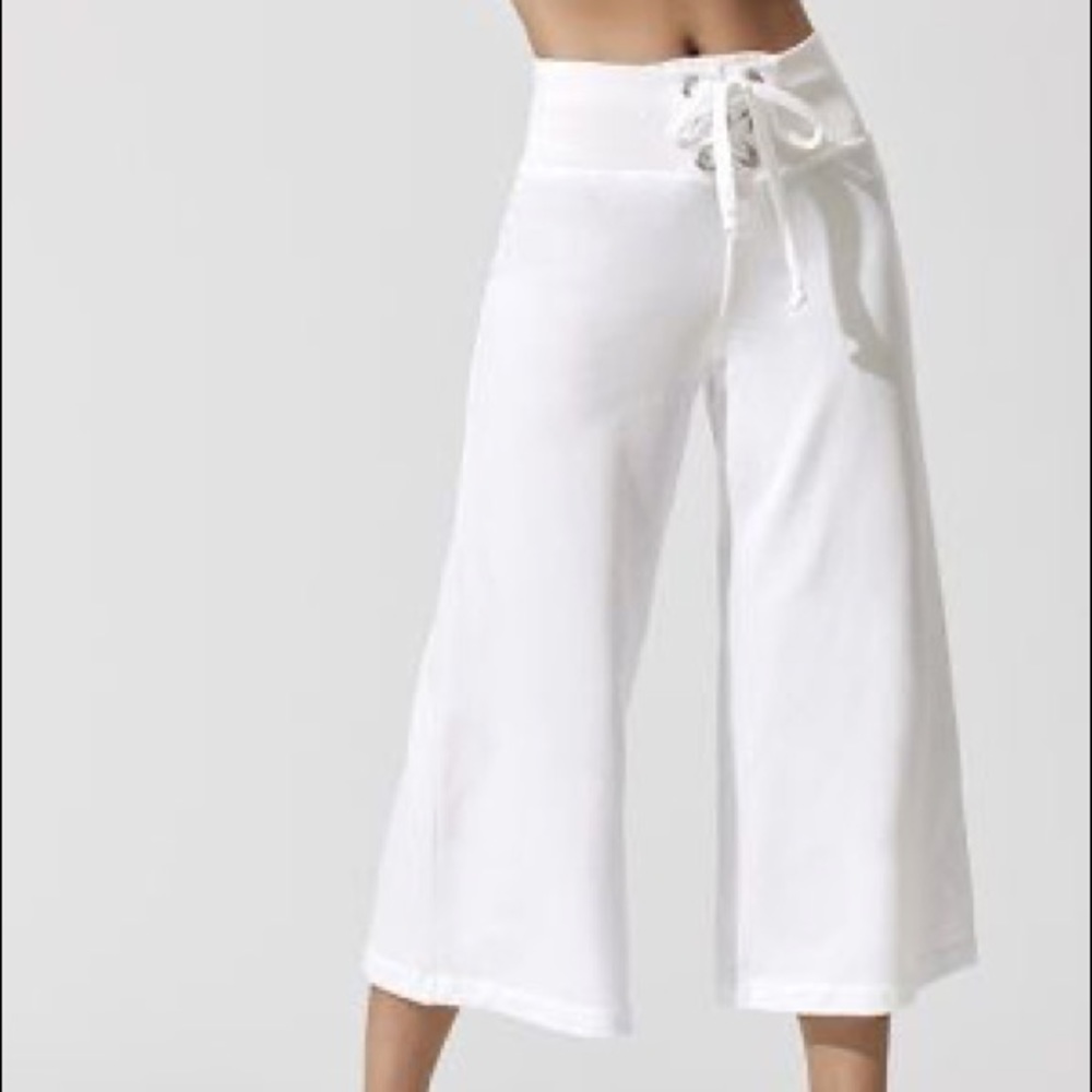 MICHI bora white sweatpants wide leg